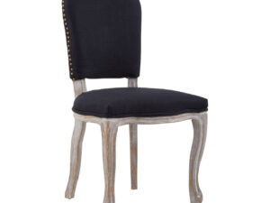 5527042__86906.1777964938.jpg Kensington Townhouse Black Linen Dining Chair with Antique wood legs