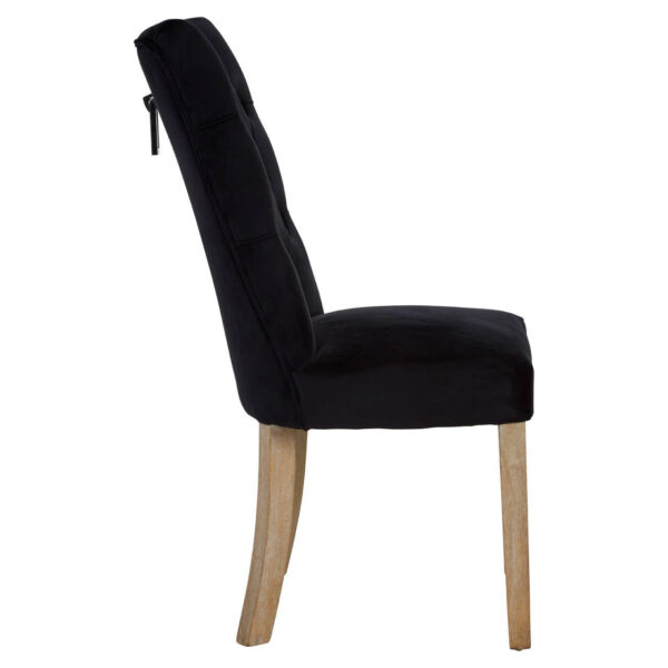 5527045_02__89392.1768306984.jpg Kensington Townhouse Black Buttoned Dining Chair with Antique Legs