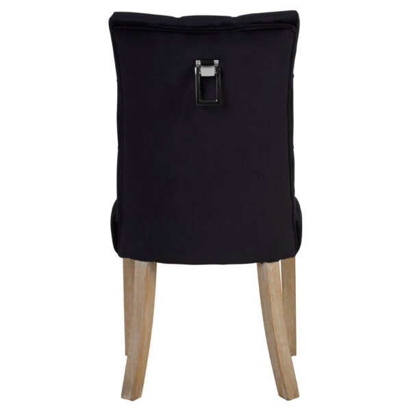 5527045_03__22743.1768306984.jpg Kensington Townhouse Black Buttoned Dining Chair with Antique Legs