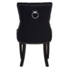 Kensington Townhouse Black Linen Studded Dining Chair