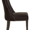 Kensington Townhouse Black Velvet Dining Chair
