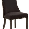 Kensington Townhouse Black Velvet Dining Chair