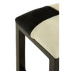 Kendari Black And White Leather Stool
