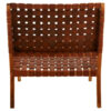 Kendari Tan Woven Leather And Teak Chair