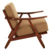 Kendari Teak Wood Frame Armchair with Cushions