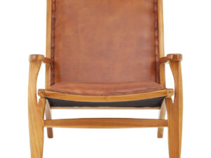 Kendari Brown Leather Chair