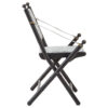 Kendari White Leather And Black Teak Wood Chair