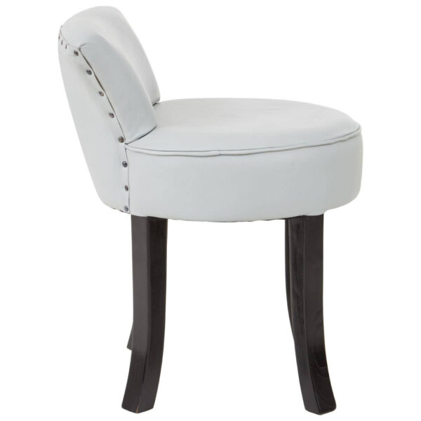 Kendari Grey Leather Rounded Chair