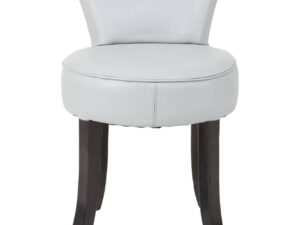 Kendari Grey Leather Rounded Chair