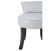 Kendari Grey Leather Rounded Chair