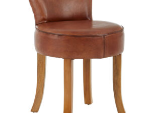 Kendari Small Brown Leather Chair