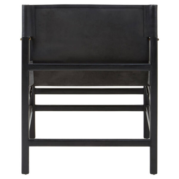 Kendari Black Teak Wood Frame Armchair