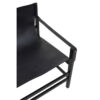 Kendari Black Teak Wood Frame Armchair