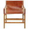 Kendari Brown Cow Leather Chair
