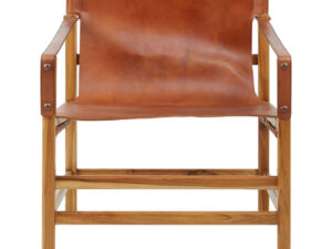 Kendari Brown Cow Leather Chair
