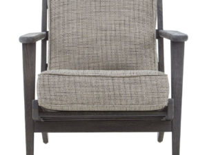 Hector Tweed Armchair With Black Oak Wood Frame