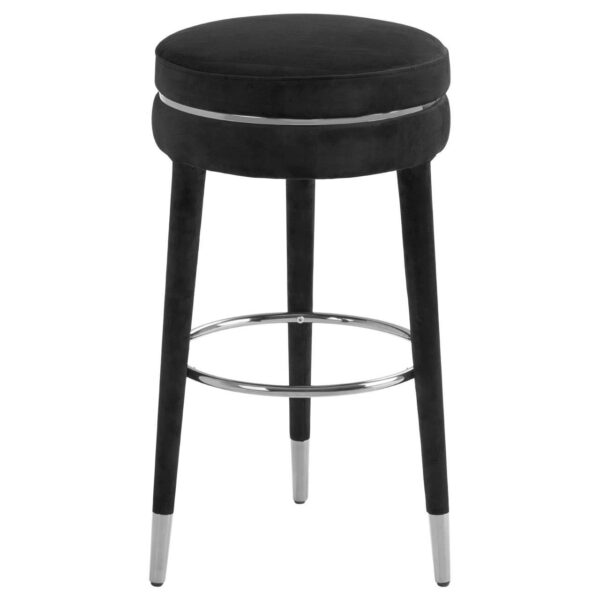 5527265_01__03135.1754512652.jpg Manhattan Grey Velvet Bar Stool with Rubberwood Legs