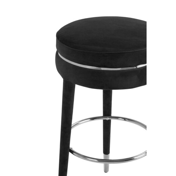 5527265_mac_01__85458.1754512655.jpg Manhattan Grey Velvet Bar Stool with Rubberwood Legs