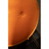 Manhattan Orange Velvet Footstool