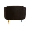 Manhattan Black Velvet Cocoon Chair