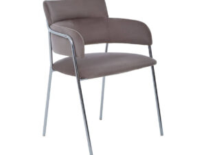 Tamzin Mink Velvet Dining Chair