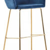 Tamzin Blue Velvet Low Back Bar Chair