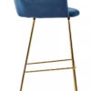 Tamzin Blue Velvet Low Back Bar Chair