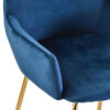Tamzin Blue Velvet Low Back Bar Chair