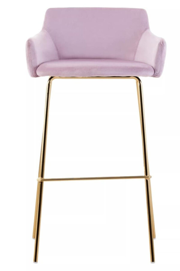 Tamzin Blue Velvet Low Back Bar Chair