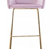 Tamzin Pink Velvet Low Back Bar Chair