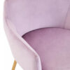 Tamzin Pink Velvet Low Back Bar Chair
