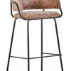Tamzin Brown Faux Leather Bar Chair