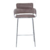 Tamzin Mink Velvet Bar Chair