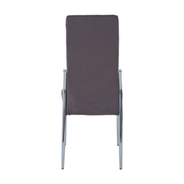 Tamzin Grey Velvet High Back Dining Chair