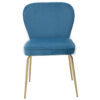 Tamzin Blue Velvet Curved Back Dining Chair