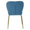 Tamzin Blue Velvet Curved Back Dining Chair