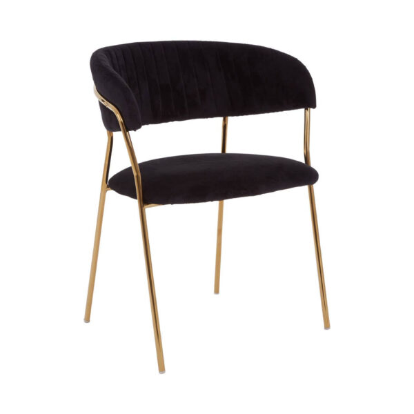 5527338__75695.1767346622.jpg Tamzin Black Velvet Channel Tufted Dining Chair with Gold Finish Legs