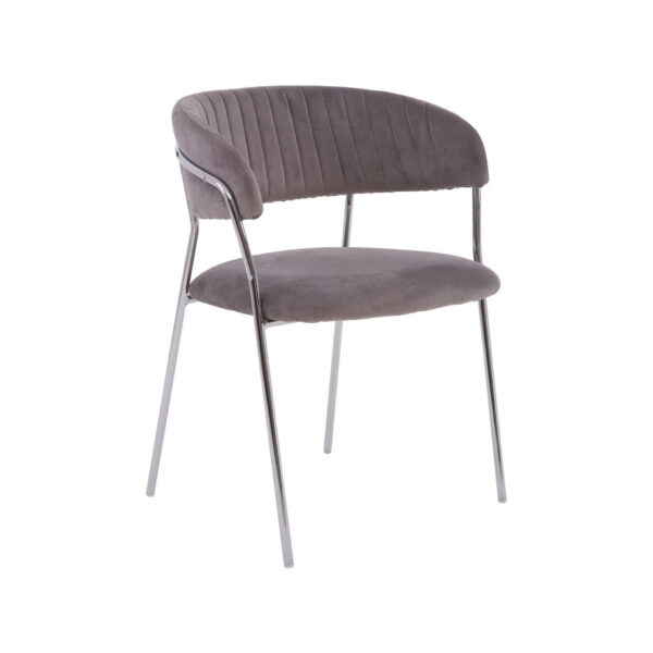 5527340__41017.1767356921.jpg Tamzin Mink Velvet Channel Tufted and Chrome Finish Dining Chair