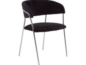 5527342__84663.1768305822.jpg Tamzin Black Velvet Channel Tufted Dining Chair