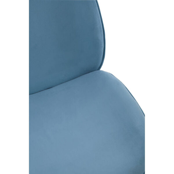 Tamzin Blue Velvet and Gold Finish Dining Chair