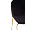 Tamzin Black Velvet Gold Finish Bar Chair