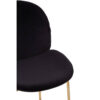 Tamzin Black Velvet Gold Finish Bar Chair