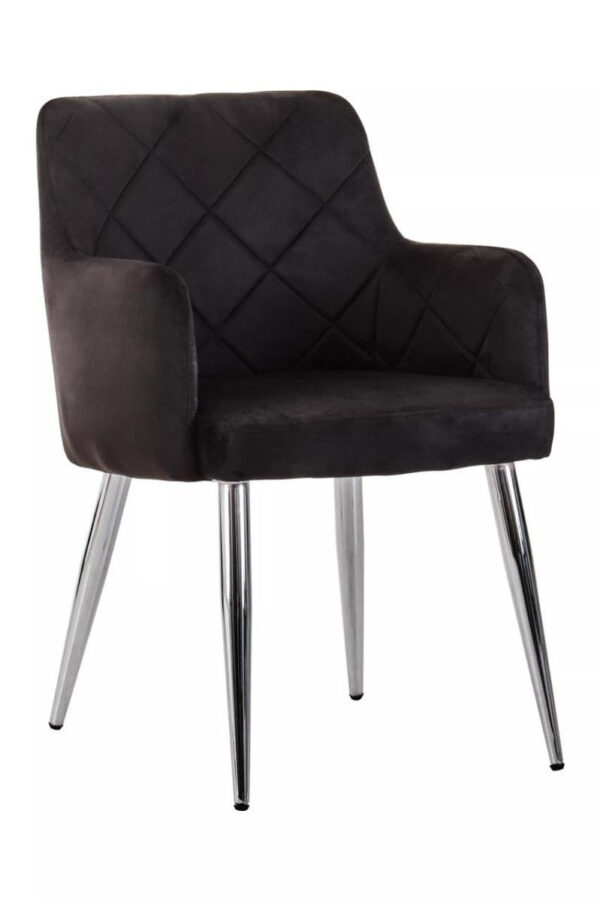 5527374_01_-_web_size__03663.1768306312.jpg Tamzin Black Velvet Quilted Dining Chair with Chrome Finish Legs