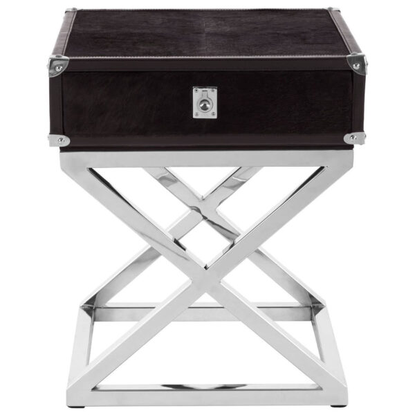 5527450__59447.1754513484.jpg Kensington Townhouse Black Hair on Leather Side Table with Drawer