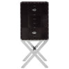 Kensington Townhouse Hair on Leather Cross Base Drinks Cabinet