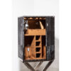 Kensington Townhouse Hair on Leather Cross Base Drinks Cabinet