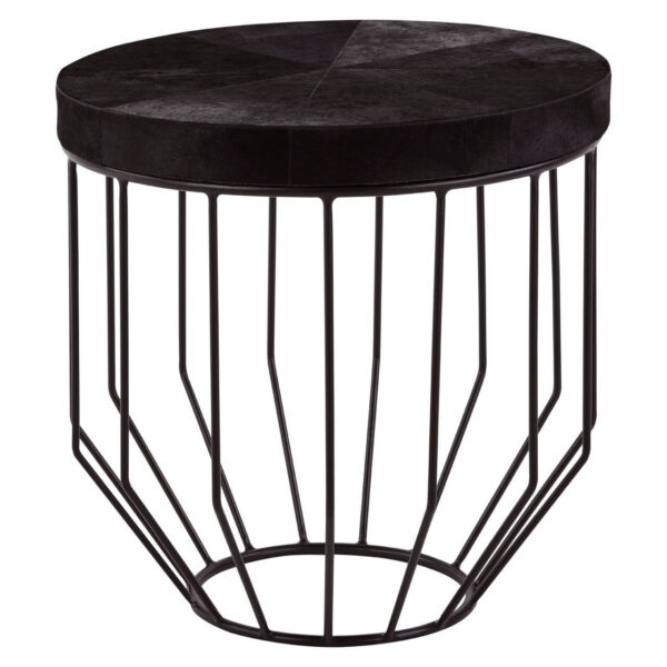 5527453__50517.1781069319.jpg Kensington Townhouse Hair On Hide Top Round Side Table