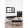 Kensington Townhouse Black Hair On Leather Bench