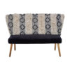 Cefena Black and White Moroccan Design Bench