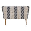 Cefena Black and White Moroccan Design Bench